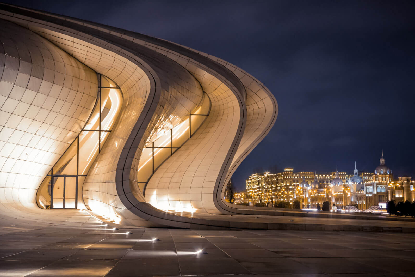 Heydar Aliyev Center at Night