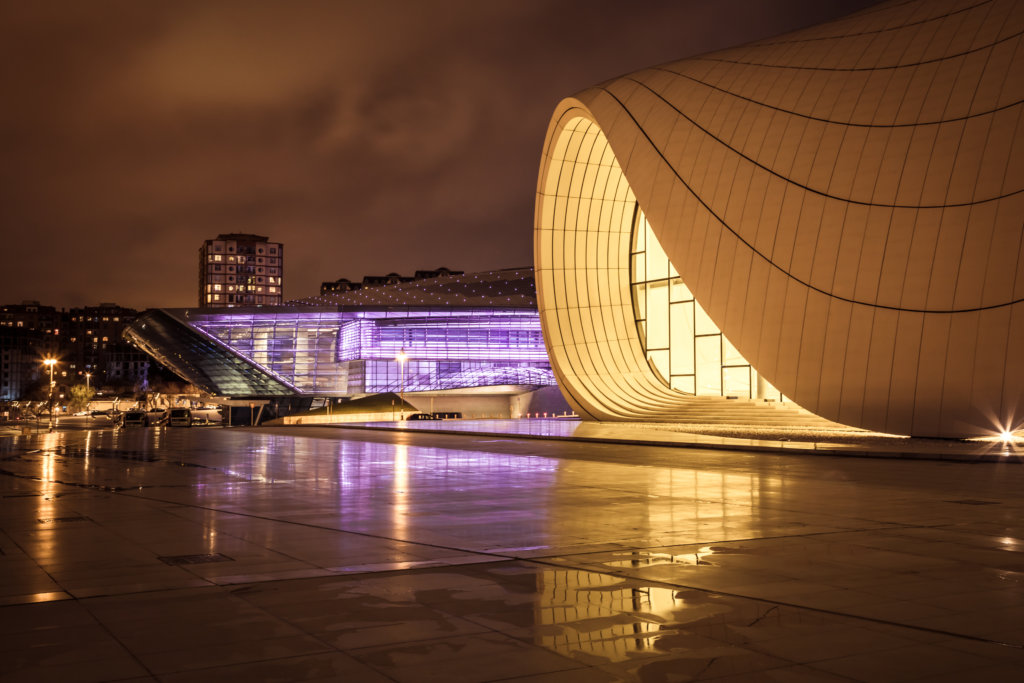 Heydar Aliyev Center at Night